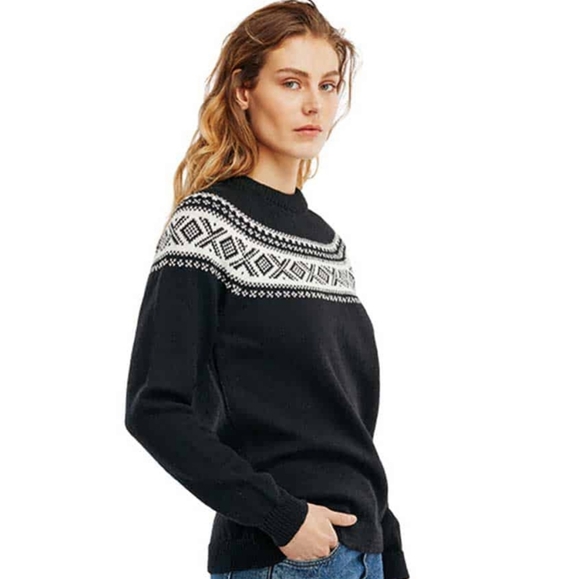 White House Black Market Black & White Fair Isle Sweater: Cashmere, Lambs Wool.. - Picture 15 of 15